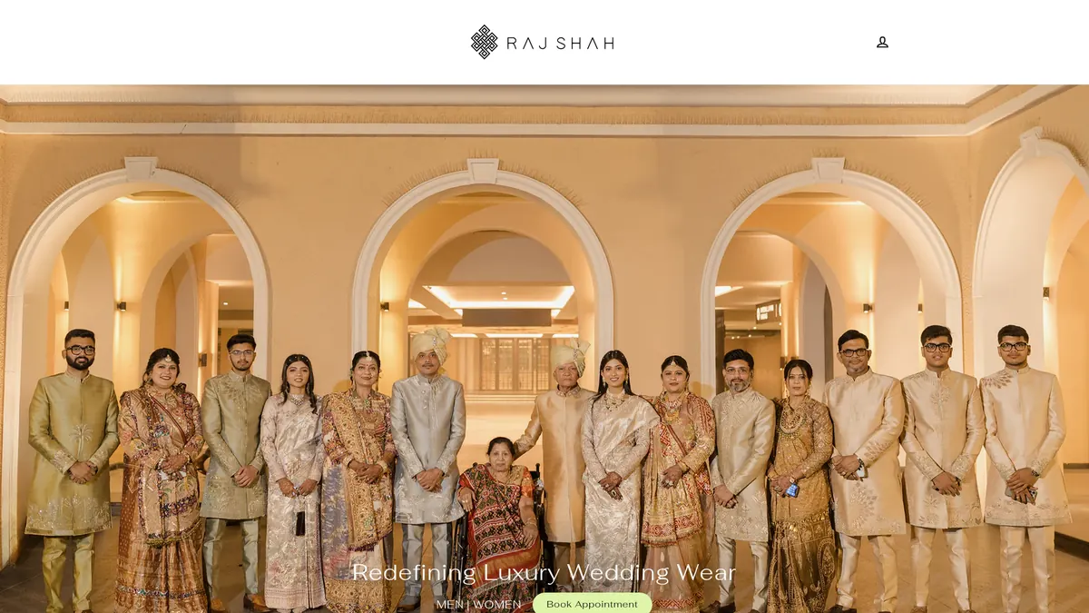 Raj Shah Designs website