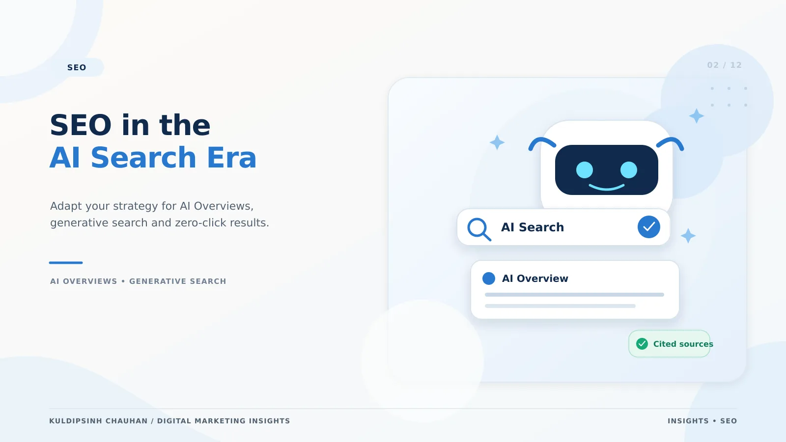 SEO in the AI search era banner showing AI answers alongside traditional search results